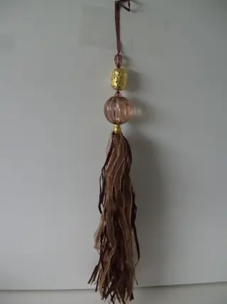 DECO HANGERS MET BRUINE LINTEN 3 stuks NIEUW