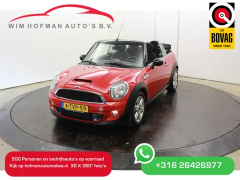 MINI Cabrio Cooper S 184 PK | Climate | Onderh boekjes | Leder |