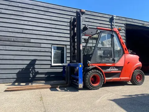 Linde H80T-900 Heftruck Sideshift Vorkenspreider (bj 2000)
