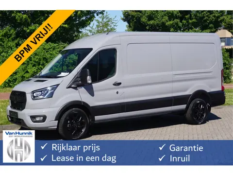 Ford Transit 350L L3H2 RAPTOR AUT-8 165PK BPM VRIJ Navi, Adap. Cruise, 360° Cam, Trekhaak, Xenon 17"