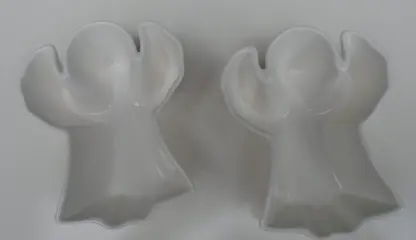 DESSERT SCHAALTJES ENGELEN WIT 2 STUKS NIEUW