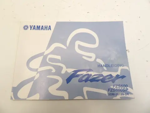 INSTRUCTIEBOEKJE Yamaha FAZER 600 1998 - 2000