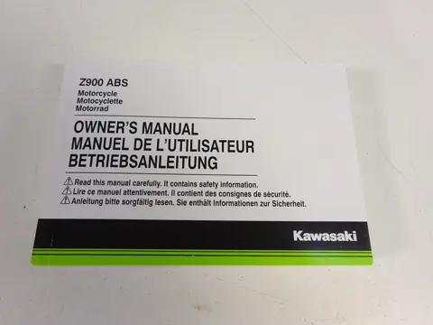 INSTRUCTIEBOEKJE Kawasaki Z 900 2017 - 2019
