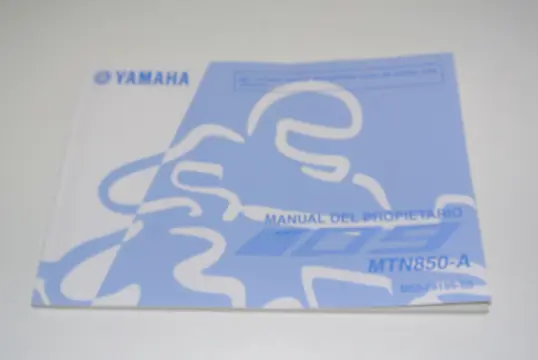 INSTRUCTIEBOEKJE Yamaha MT 09 2018 - 2020