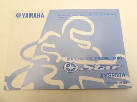 INSTRUCTIEBOEKJE Yamaha XVS 950 A Midnight Star 2009 - 2015