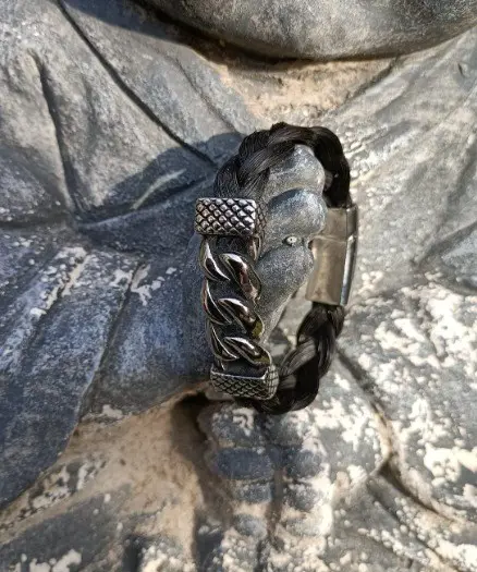 Echt paardenhaar armband - Hand gemaakt