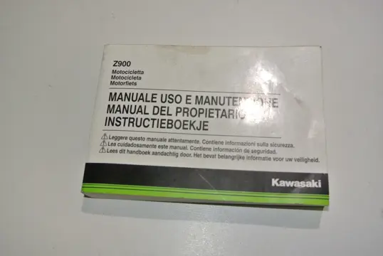INSTRUCTIEBOEKJE Kawasaki Z 900 2017 - 2019
