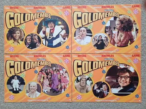 AUSTIN POWERS IN GOLDMEMBER lobbycard set.