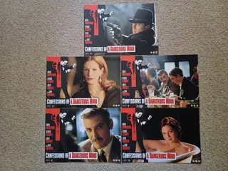 CONFESSIONS  OF  A  DANGEROUS MIND     lobbycard set**