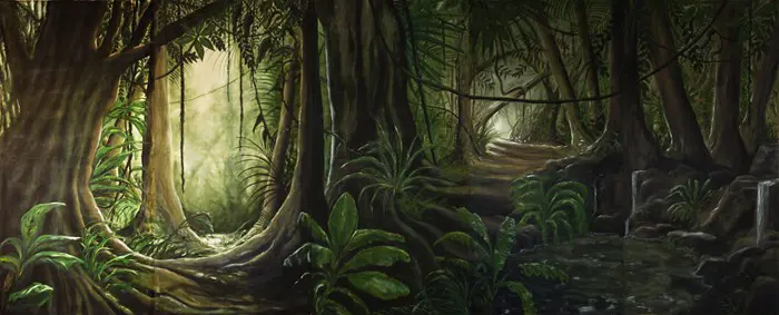 Handbeschilderde decordoeken te huur