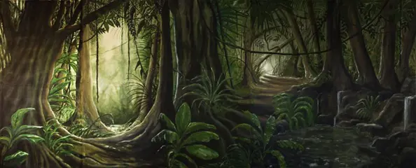 Handbeschilderde decordoeken te huur