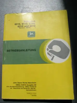 Manual JD 6010 t/m 6410