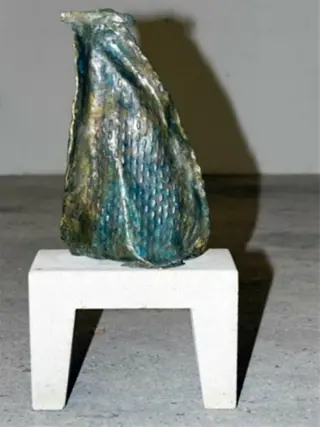 Bronzen beeld "Fossiel"