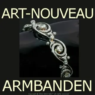 Adin Antwerpen Belgie verkopers van Art-nouveau armbanden.