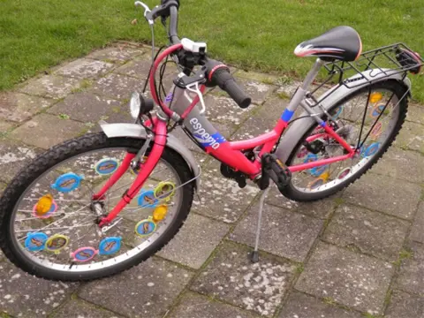Gebruikte meidenfiets met 15 versnellingen