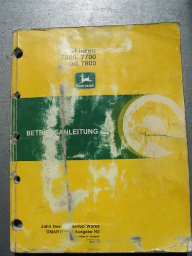 Manual JD 7600/7700/7800