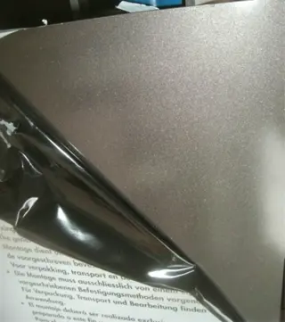 HPL platen merk TRESPA Ral 7021 Grafietgrijs GLANS 186x365cm