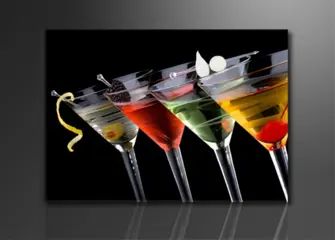 Nieuw canvas schilderij Cocktails 120 x 80 cm