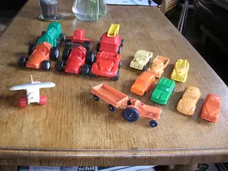 Auto's diverse - retro - plastic