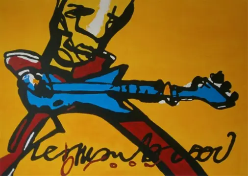 Een apart schilderij boven je bank? Herman Brood Stijl.nl