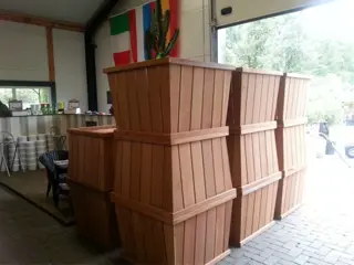 Bankirai boombak ,bloembak te koop voor bv olijfbomen!!