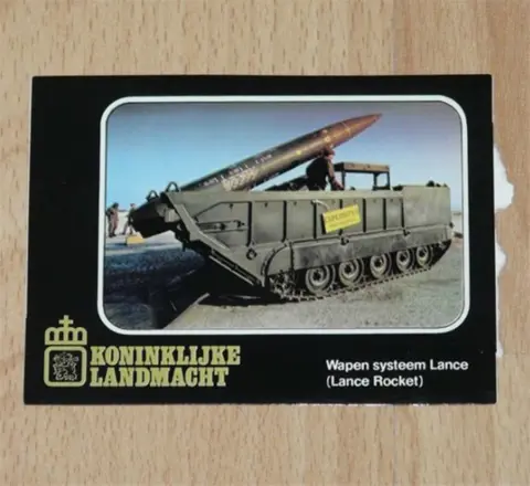 Sticker, Lance Rocket, Koninklijke Landmacht, jaren'80.(1)