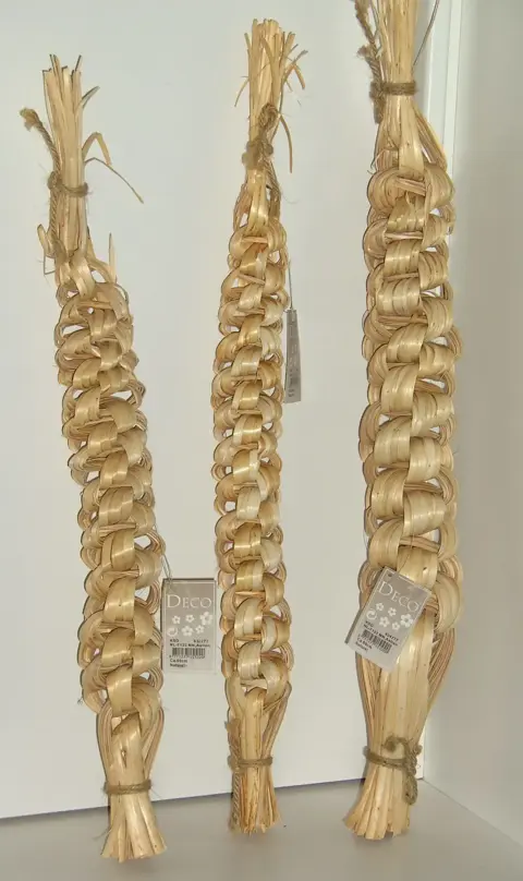 WILGENTAKKEN GEWEVEN 60 CM NATUREL 3 stuks NIEUW