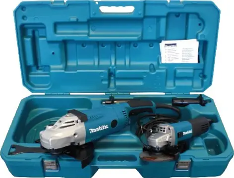Makita MEU049 220V haakse slijperset: 230mm + 125mm