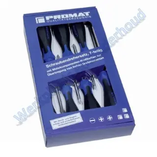 Promat schroevendraaierset 7-delig Sleuf/PH/PZD