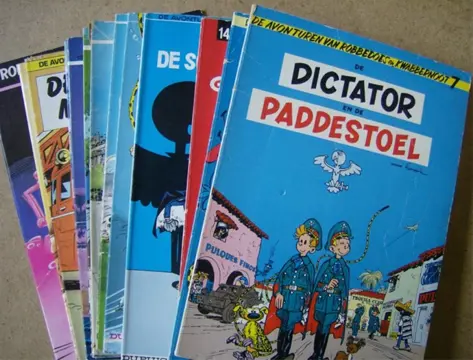 Robbedoes en kwabbernoot strips adv. 1134