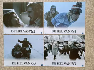 DE HEL VAN '63 lobbycard set.