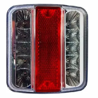 Led achterlicht 10-30V vierkant