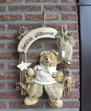 MUUR DECO VOOR BUITEN BEER WELKOM