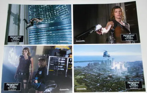 RESIDENT EVIL : APOCALYPSE lobbycard set.