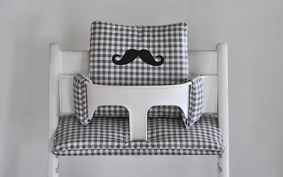 Gecoat kussen voor stokke tripp trapp kinderstoel 'Snor'