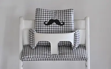 Gecoat kussen voor stokke tripp trapp kinderstoel 'Snor'