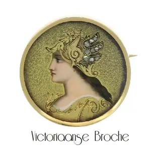 Prachtige Antieke Victoriaanse Broche
