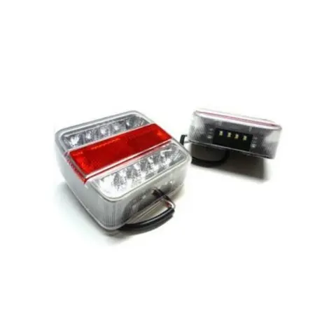 Led achterlicht 10-30V vierkant