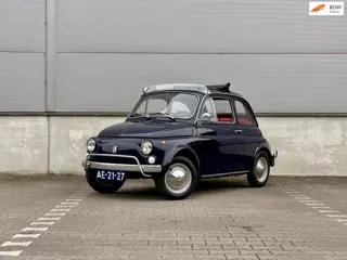 Fiat 500 L | Oldtimer | 1972 | Donkerblauw | 650cc | Gesynchroniseerde versnellingsbak | Zeer goede 