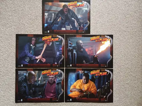 SNAKES    ON   A    PLANE     lobbycard set.