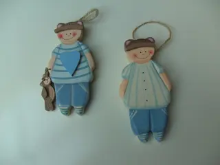 ORNAMENT JONGEN 2 DLG SET NIEUW