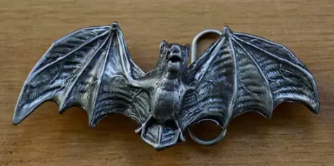 Buckle / gesp " Vleermuis onheil "
