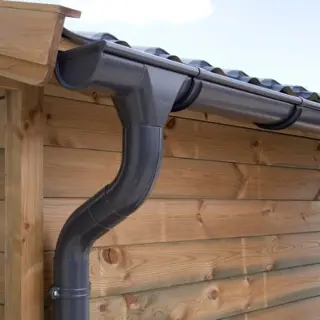 Antraciet zinken dakgoot set voor uw veranda!