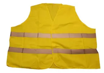 Veiligheid vestje " Grote maten " oranje en geel