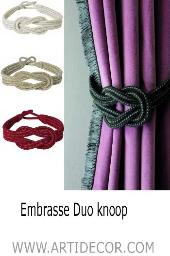 Embrasse Duo knoop (leverbaar in 7 kleuren)