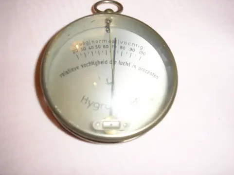 Hygrometer - relatieve vochtigheid der lucht in procenten