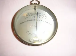 Hygrometer - relatieve vochtigheid der lucht in procenten