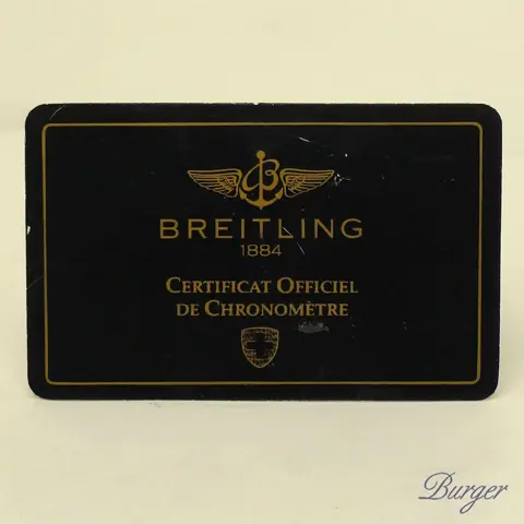 Breitling Warranty Card
