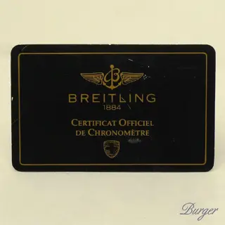 Breitling Warranty Card