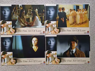 THE    FINE    ART    OF    LOVE     lobbycard set.
